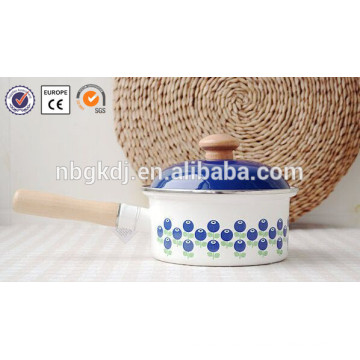 0.8L pure white coating decal enamel inner pot for rice cooker